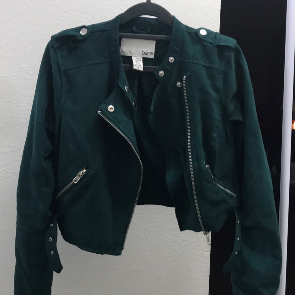 Bar lll Macys Brand Jacket/ Deep Green